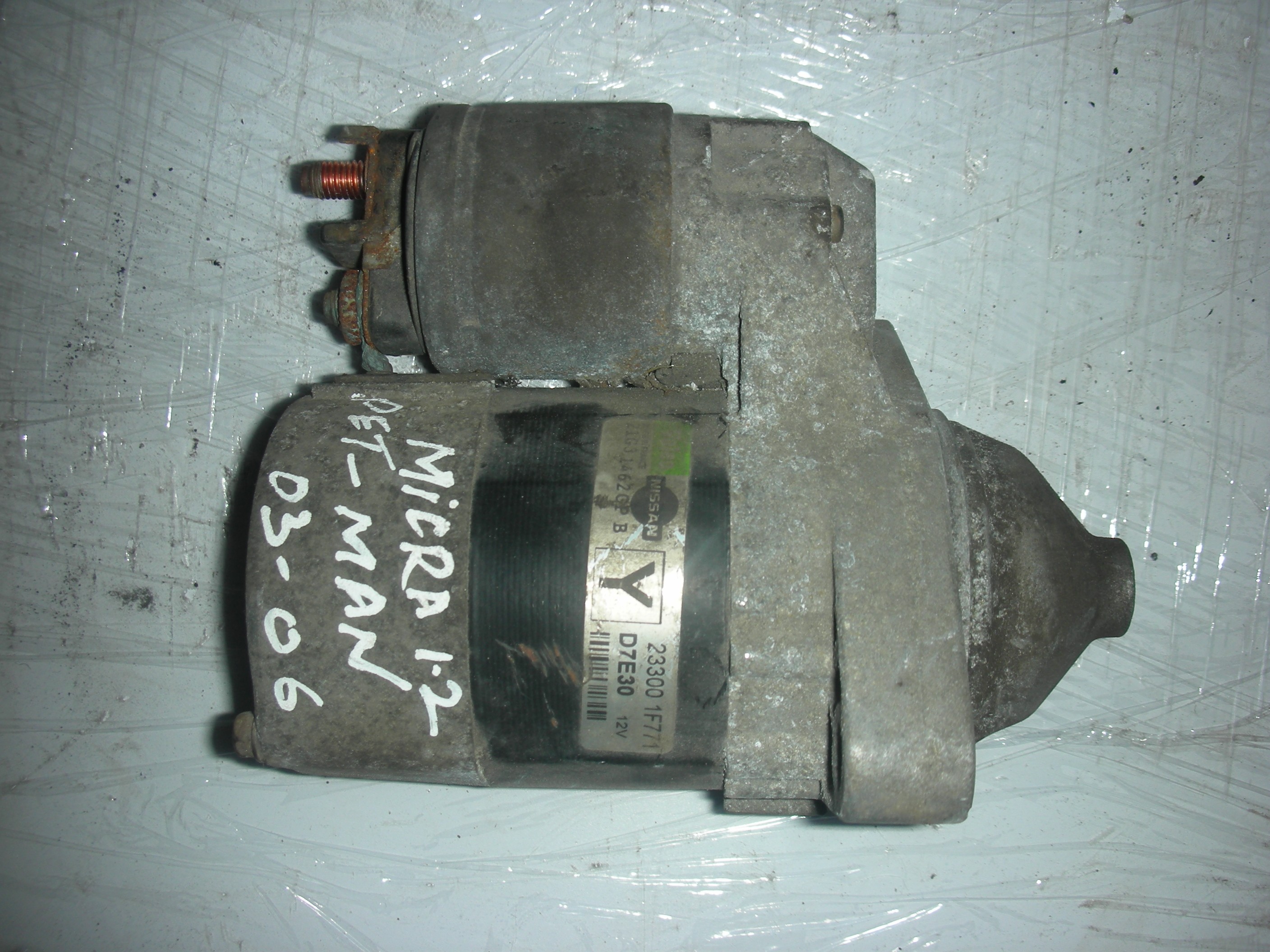 NISSAN MICRA 1200 CC PETROL MANUAL STARTER MOTOR 2003-2006.