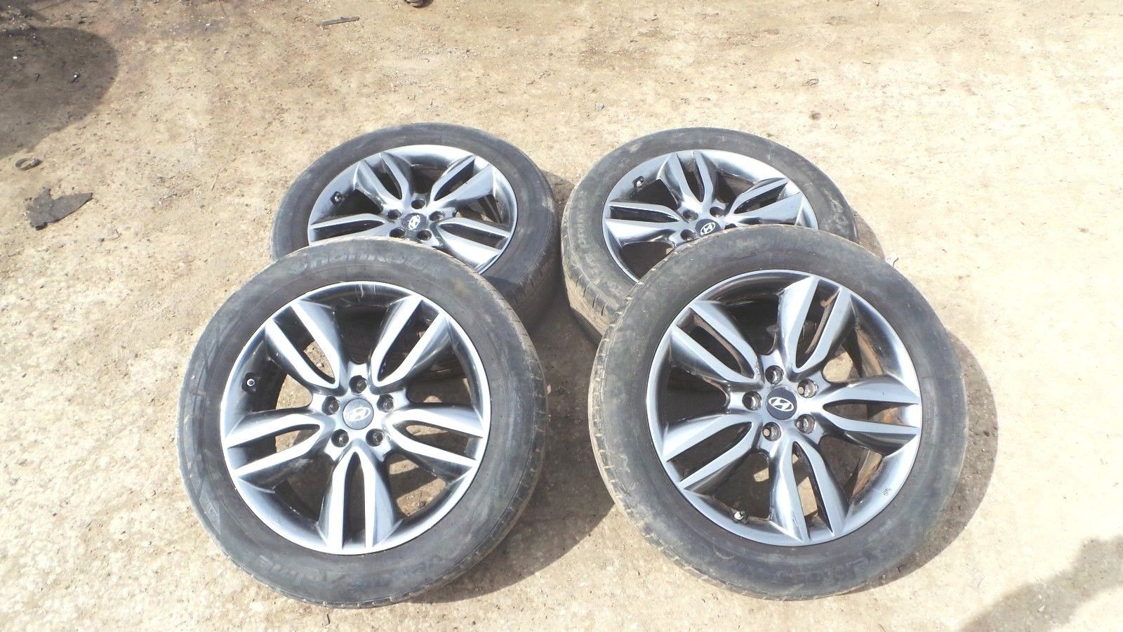GENUINE HYUNDAI SANTA-FE SANTA FE MK3 19 INCH 19" ALLOY WHEEL SET 235/55 R19 - BREAKING PARTS 