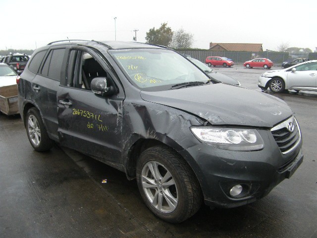 HYUNDAI SANTA FE PREMIUM CRD 2010 DARK GREY 2200 CC 6 SPEED MANUAL DIESEL 5 DOOR ESTATE- LEATHER INTERIOR.