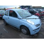 NISSAN MICRA 1200 CC 5 SPEED MANUAL PETROL 3 DOOR HATCHBACK 2005 BREAKING SPARES NOT SALVAGE