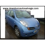 NISSAN MICRA SPORT 1200 CC 5 SPEED MANUAL PETROL 5 DOOR HATCHBACK 2004 BREAKING SPARES NOT SALVAGE